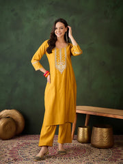 Designer Solid Stylish Kurti Set