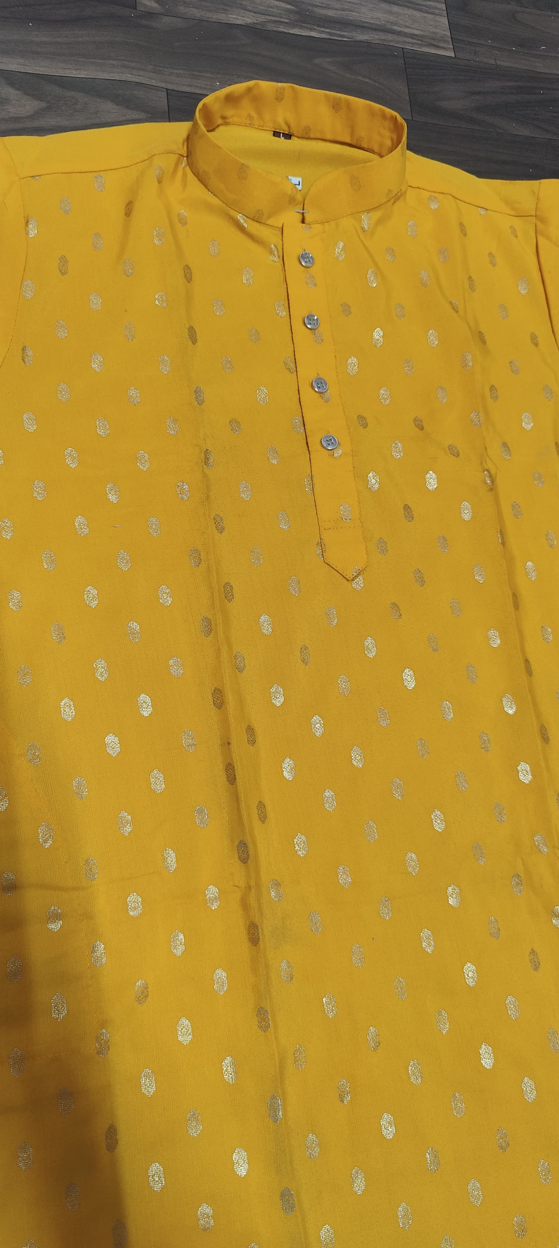 heavy cotton Foil print kurta